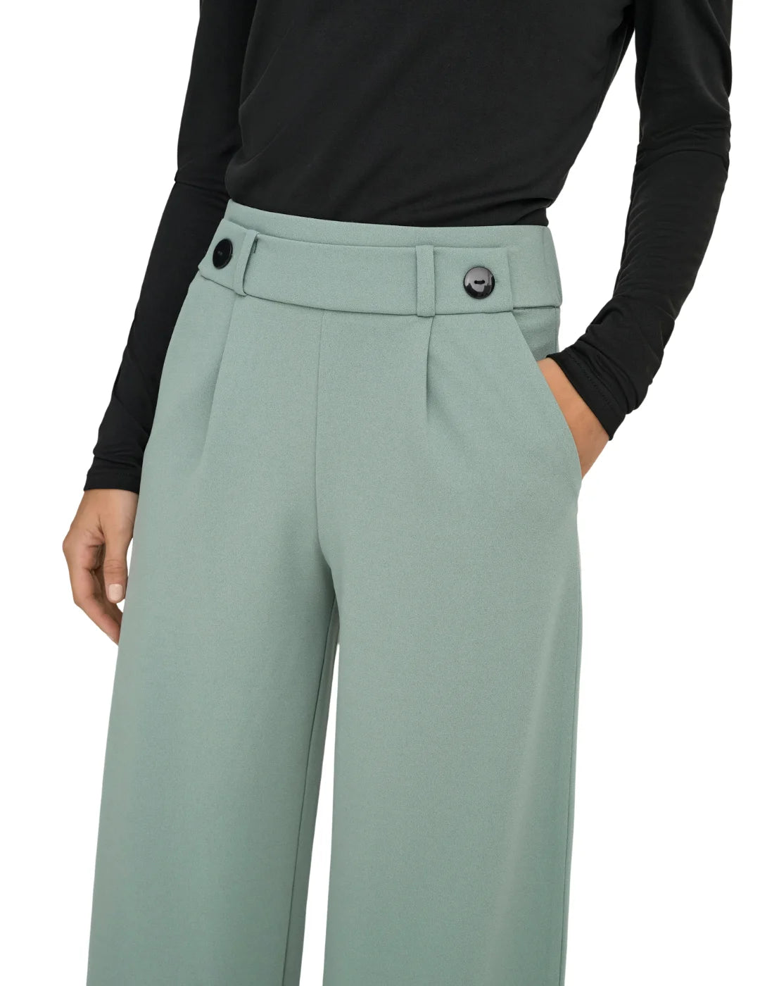 Pantalón Ancho JDY Geggo Chinois Green | Bicos de Fío