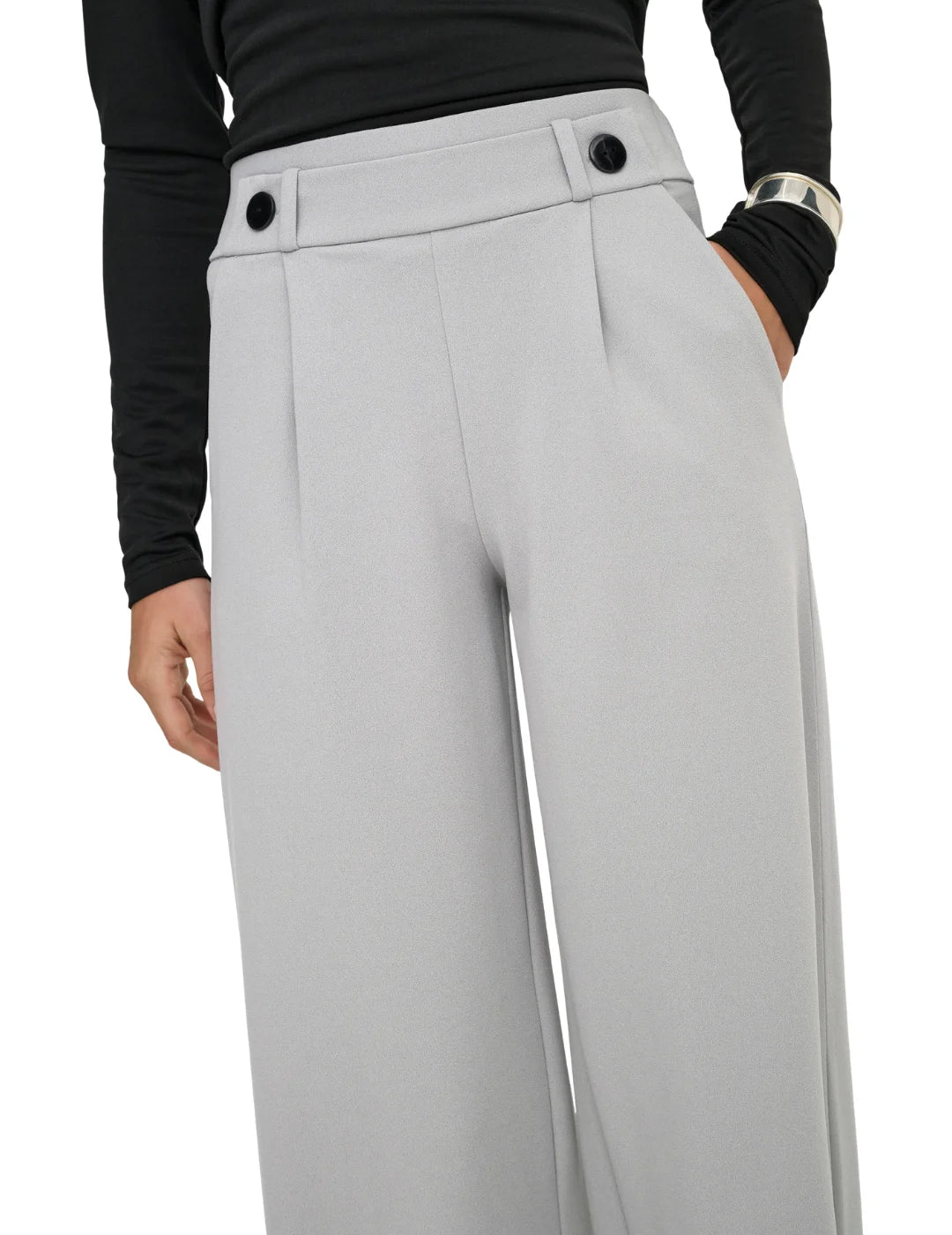 Pantalón Ancho JDY Geggo Ultimate Grey | Bicos de Fío