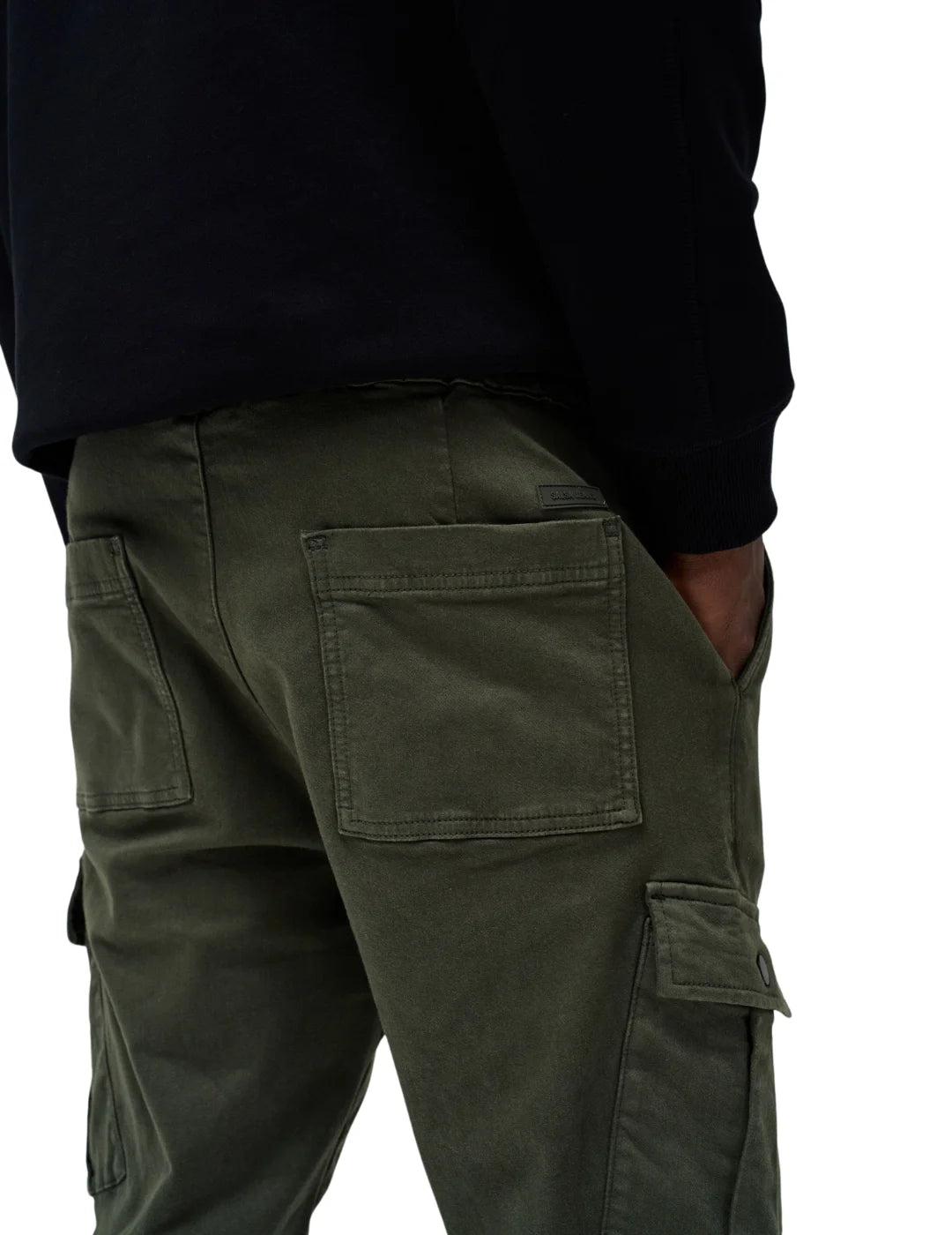 Pantalón Jogger Cargo Puño Salsa Jeans Verde | Bicos de Fío