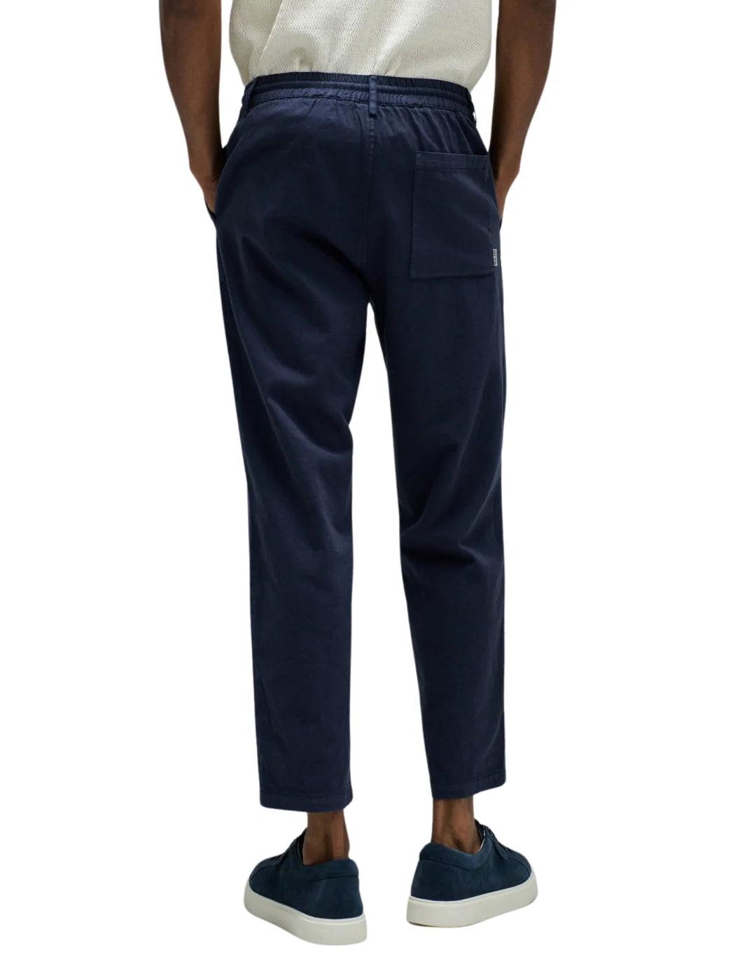 Pantalón Jogger Lino Salsa Jeans Azul Marino | Bicos de Fío