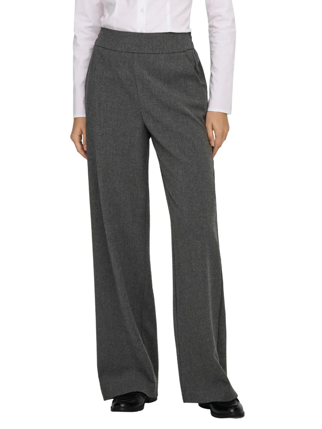 Pantalón Ancho ONLY Gia Gris | Bicos de Fío