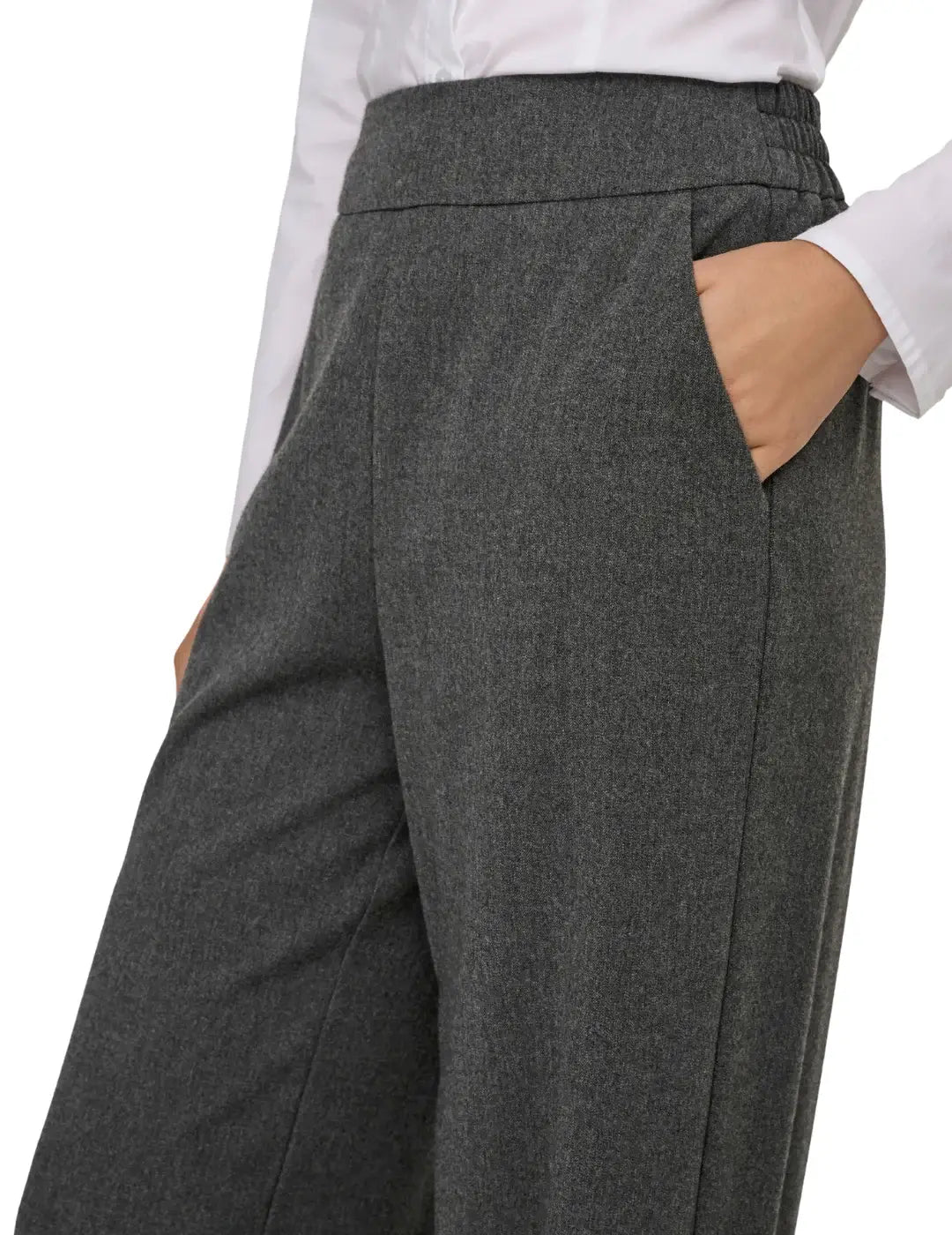 Pantalón Ancho ONLY Gia Gris | Bicos de Fío