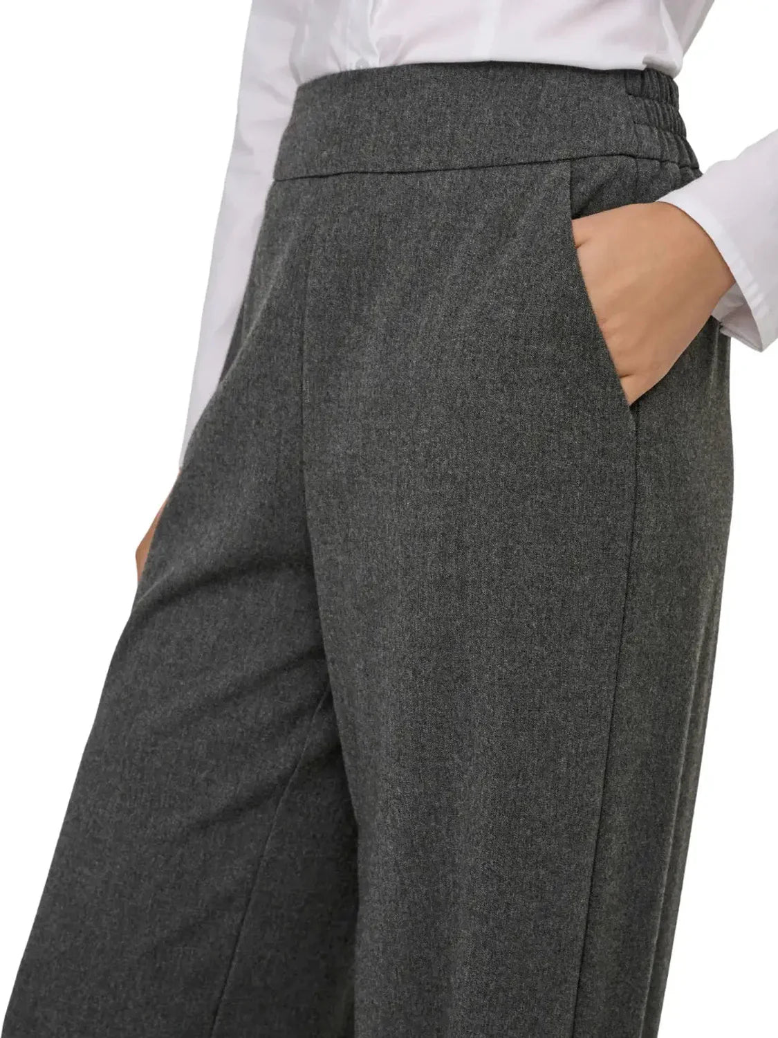Pantalón Ancho ONLY Gia Gris | Bicos de Fío