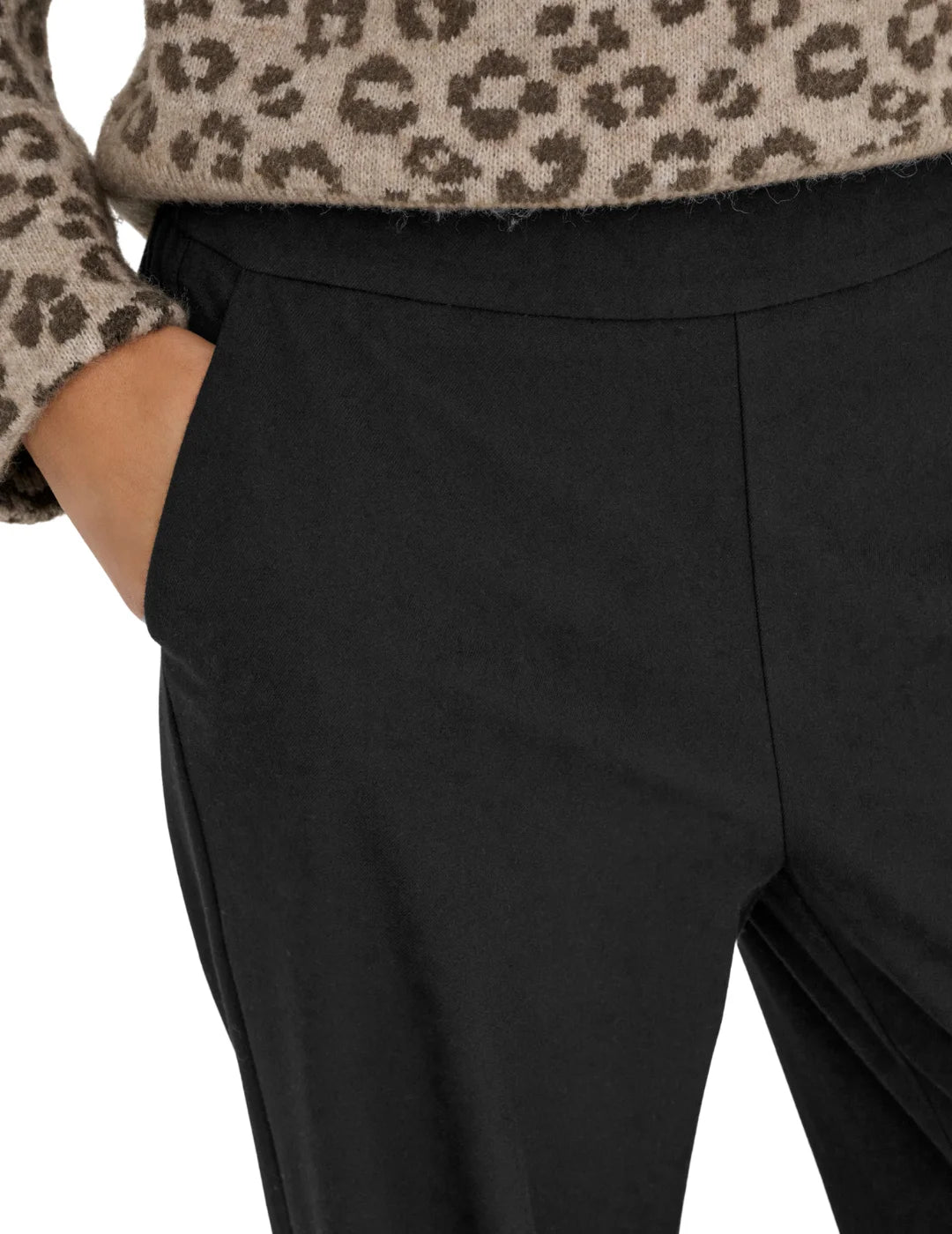 Pantalón Ancho ONLY Gia Negro | Bicos de Fío