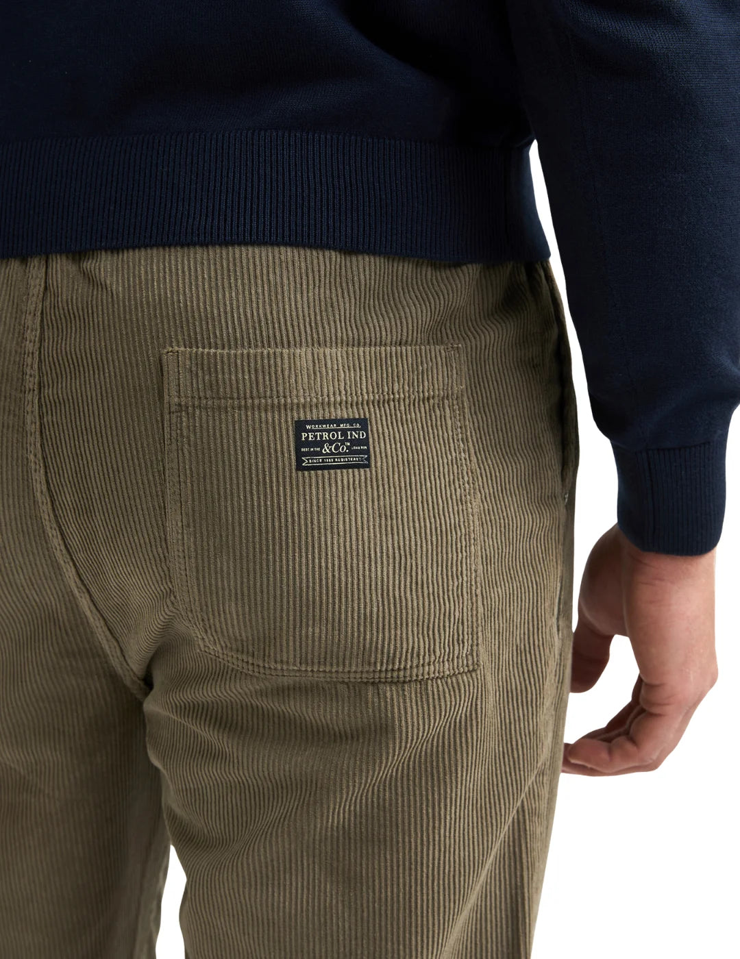 Pantalón Pana Petrol Industries Fletcher Verde | Bicos de Fío