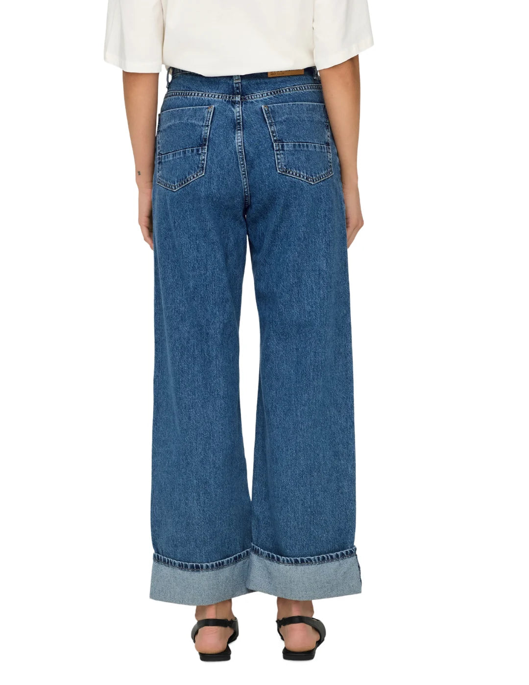 Pantalón Pierna Ancha ONLY Onlhope Azul | Bicos de Fío