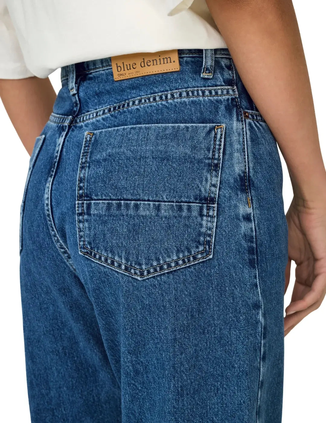 Pantalón Pierna Ancha ONLY Onlhope Azul | Bicos de Fío