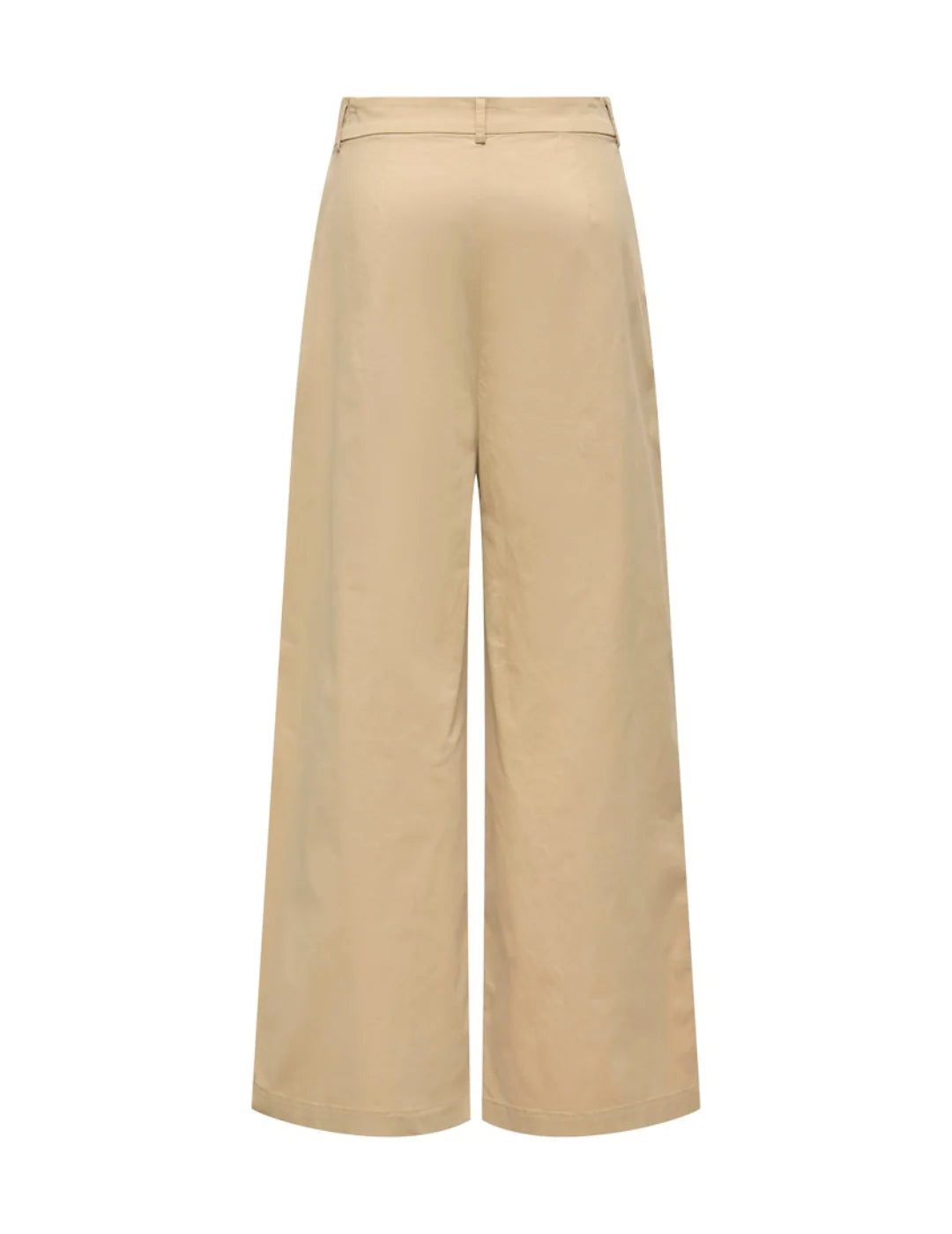Pantalón Plisado Ancho ONLY Liana Beige | Bicos de Fío