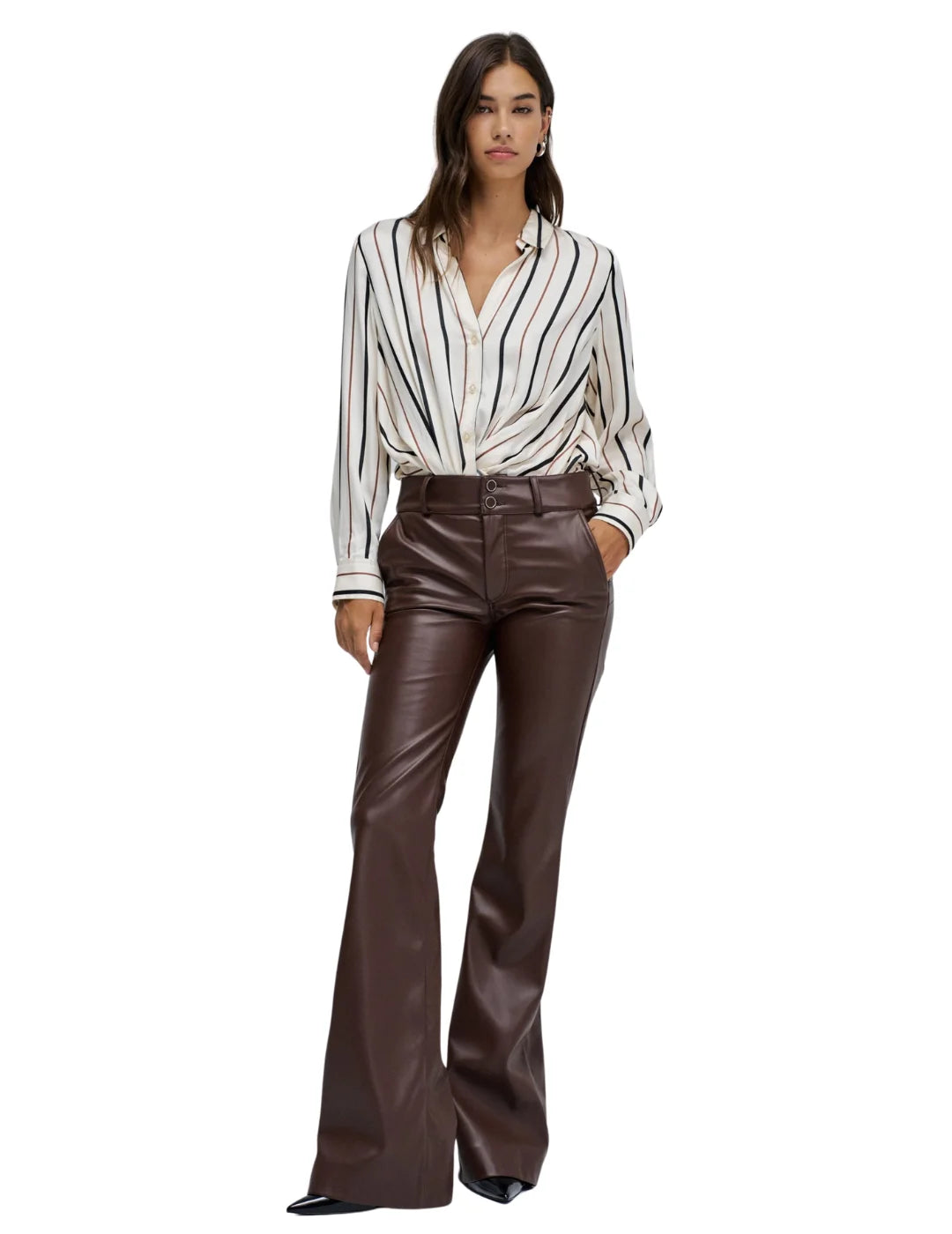 Chino Secret Push In Flare Salsa Jeans Marrón | Bicos de Fío
