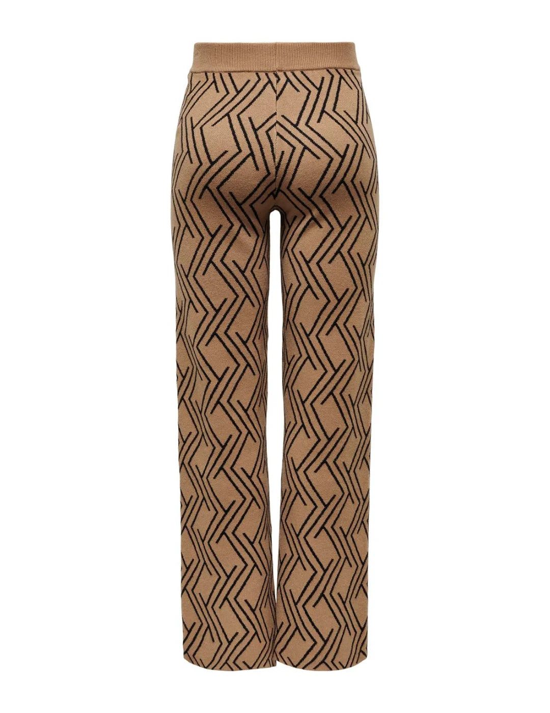 Pantalón Estampado Only Onlanny Marrón | Bicos de Fío