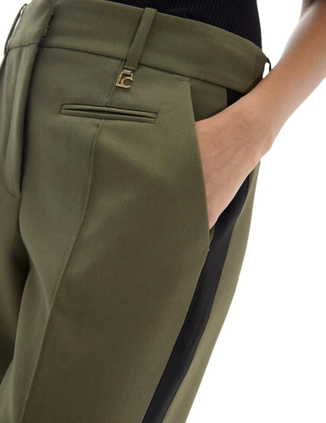 Pantalón Lola Casademunt Grosgain Verde | Bicos de Fío