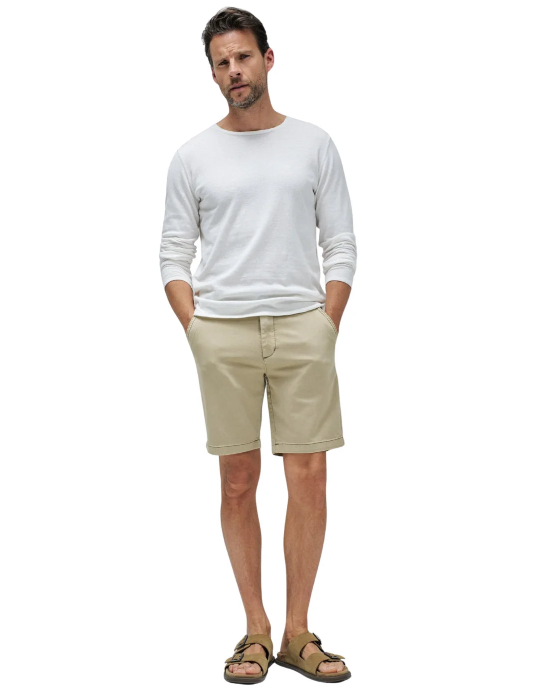 Pantalón Corto Salsa Jeans S-Activ Beige | Bicos de Fío