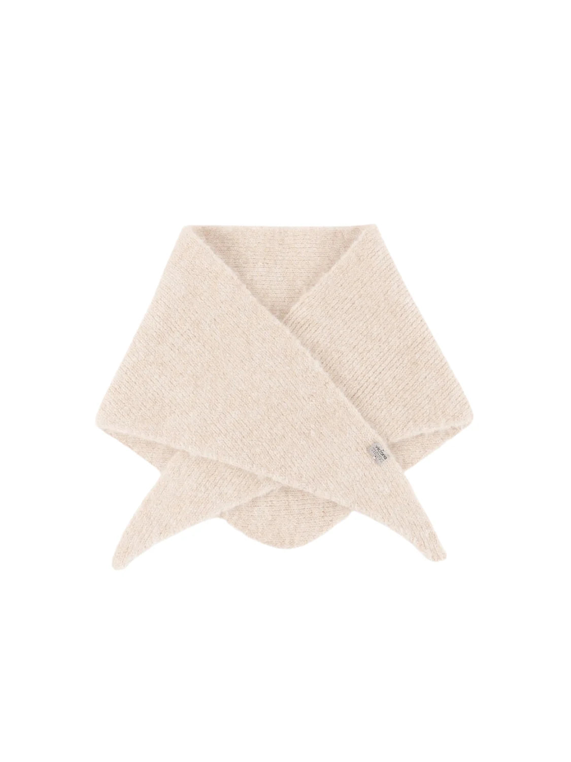 Pañuelo Bufanda Punto Victoria Beige | Bicos de Fío