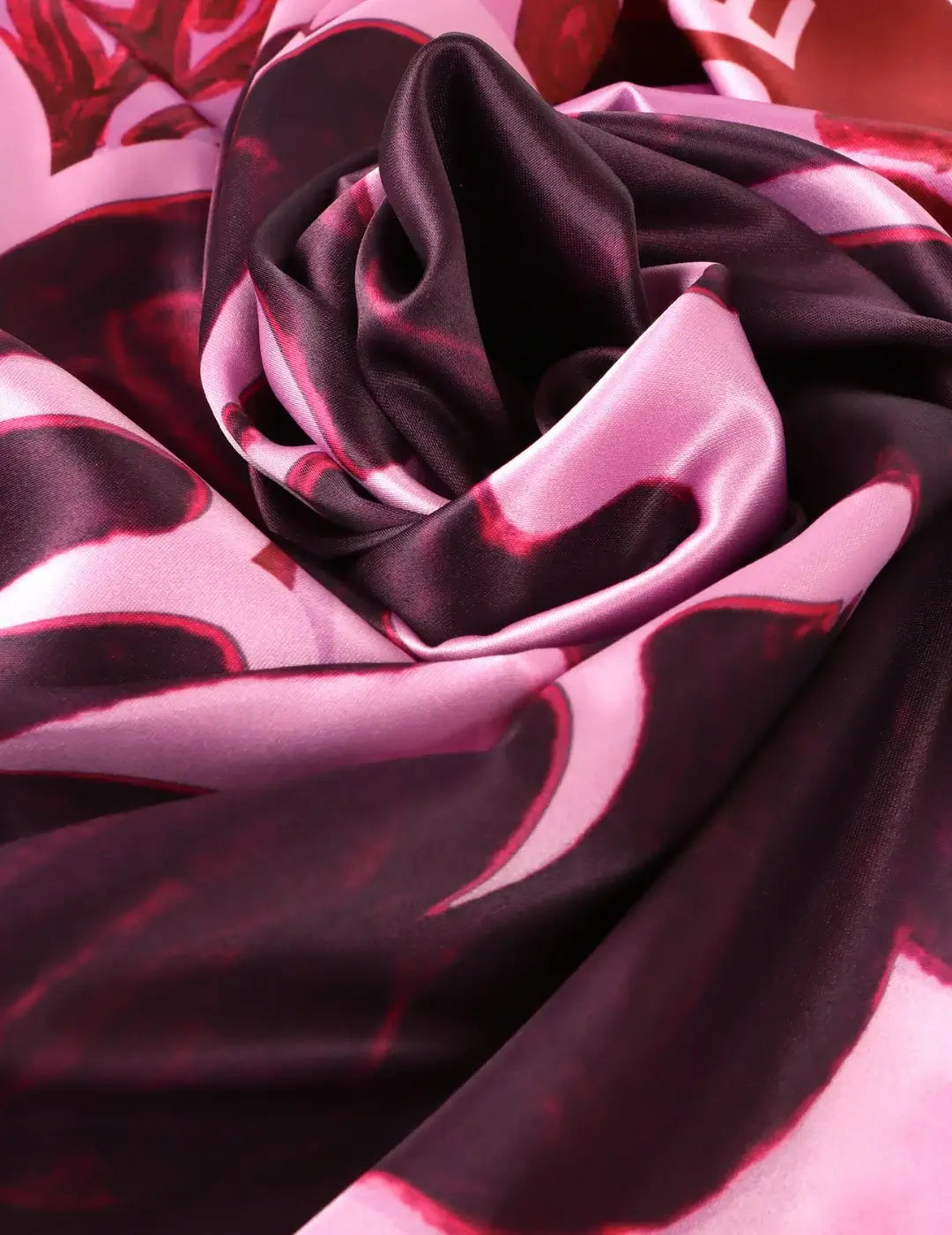 Pañuelo Estampado Flor Lola Casademunt Rosa | Bicos de Fío