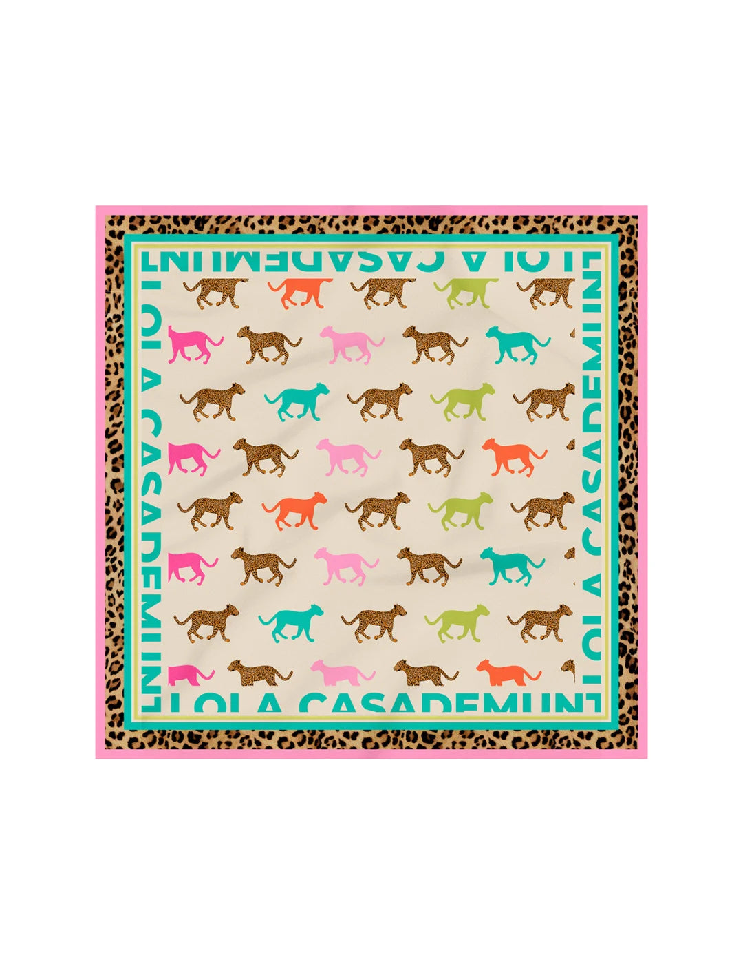 Pañuelo Tigres Colores Lola Casademunt Beige | Bicos de Fío