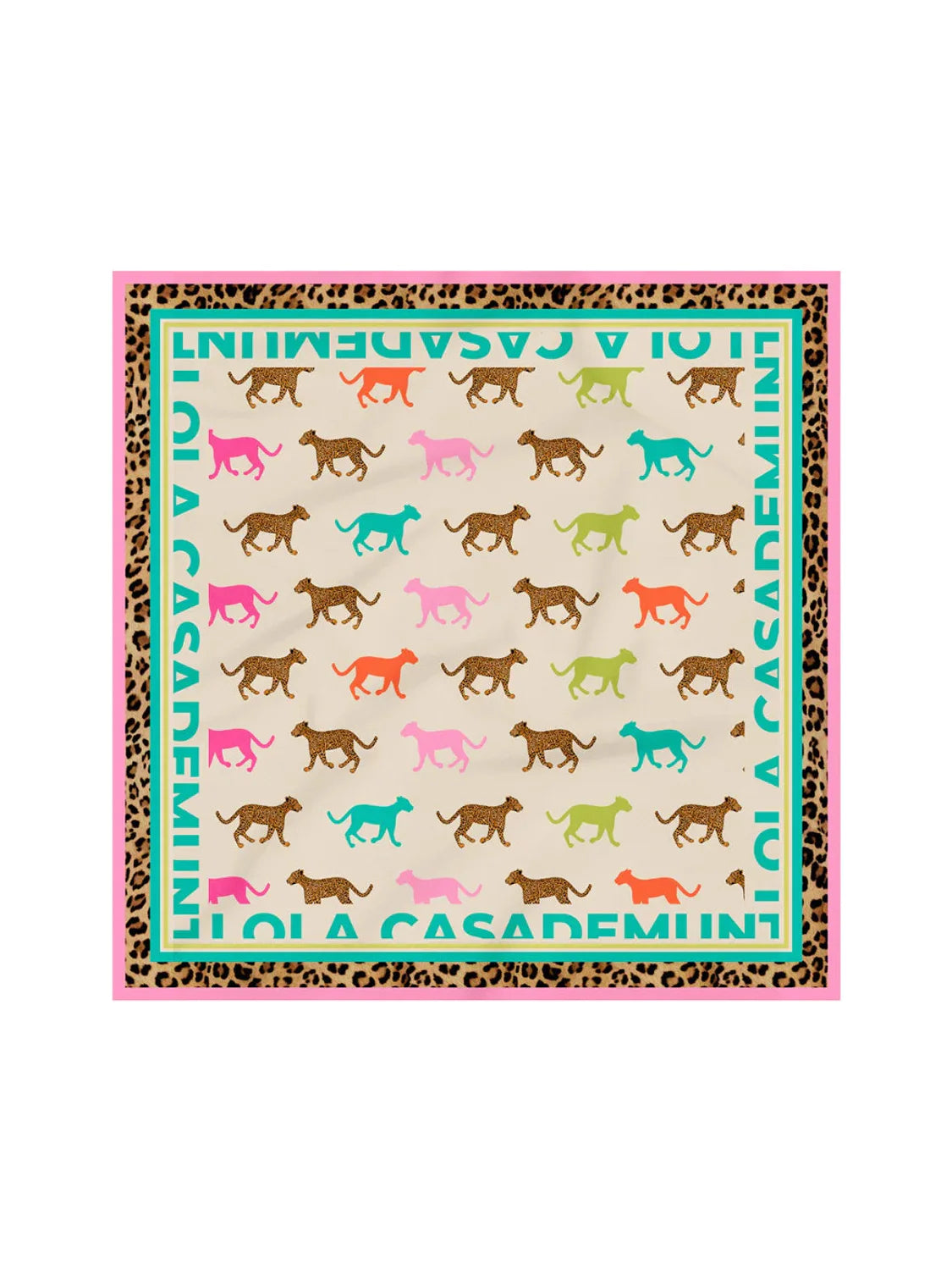 Pañuelo Tigres Colores Lola Casademunt Beige | Bicos de Fío