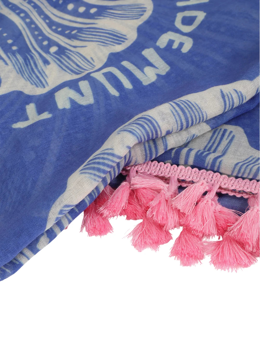 Pareo Lola Casademunt Conchas Azul | Bicos de Fío