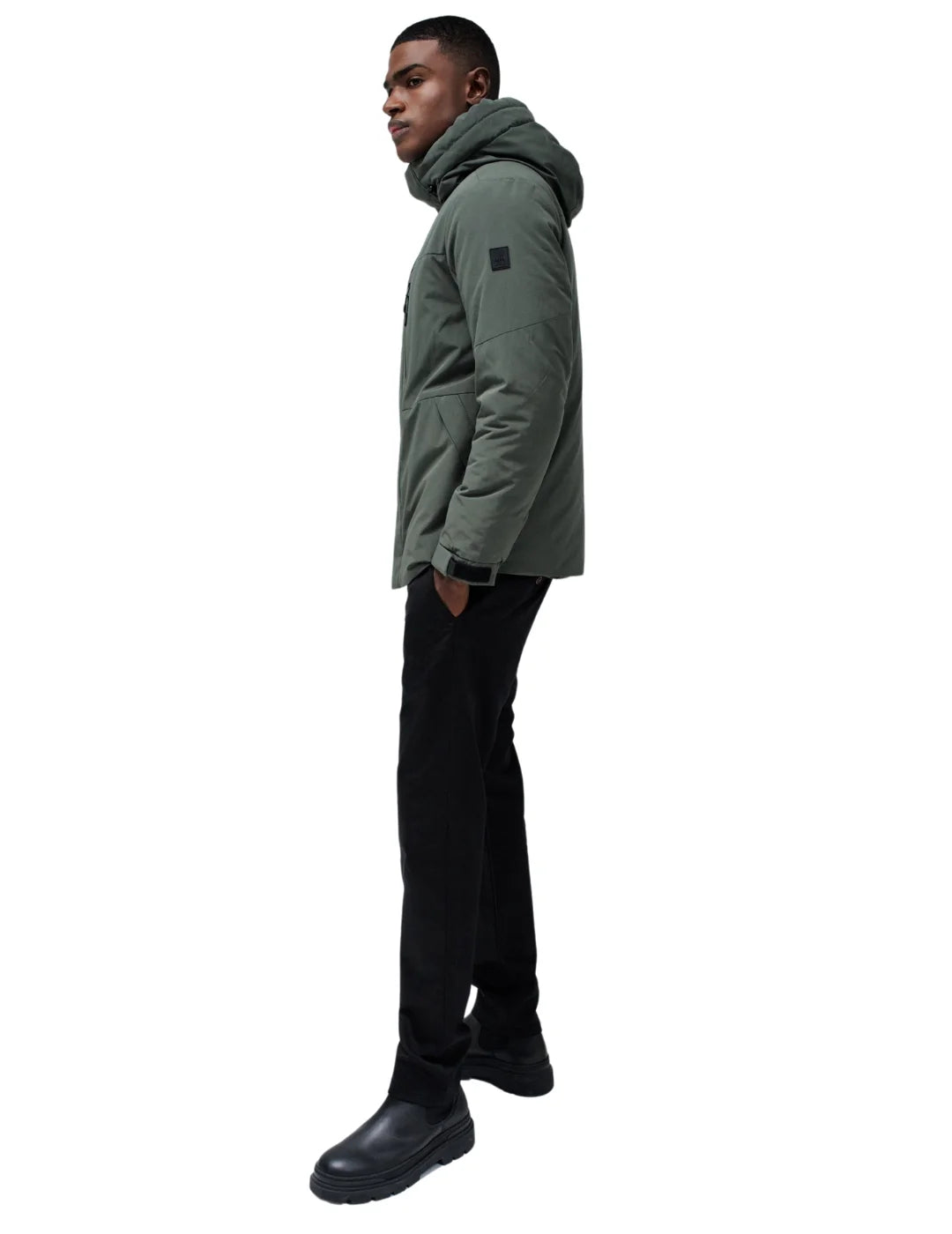 Parka Con Capucha Salsa Jeans Verde | Bicos de Fío