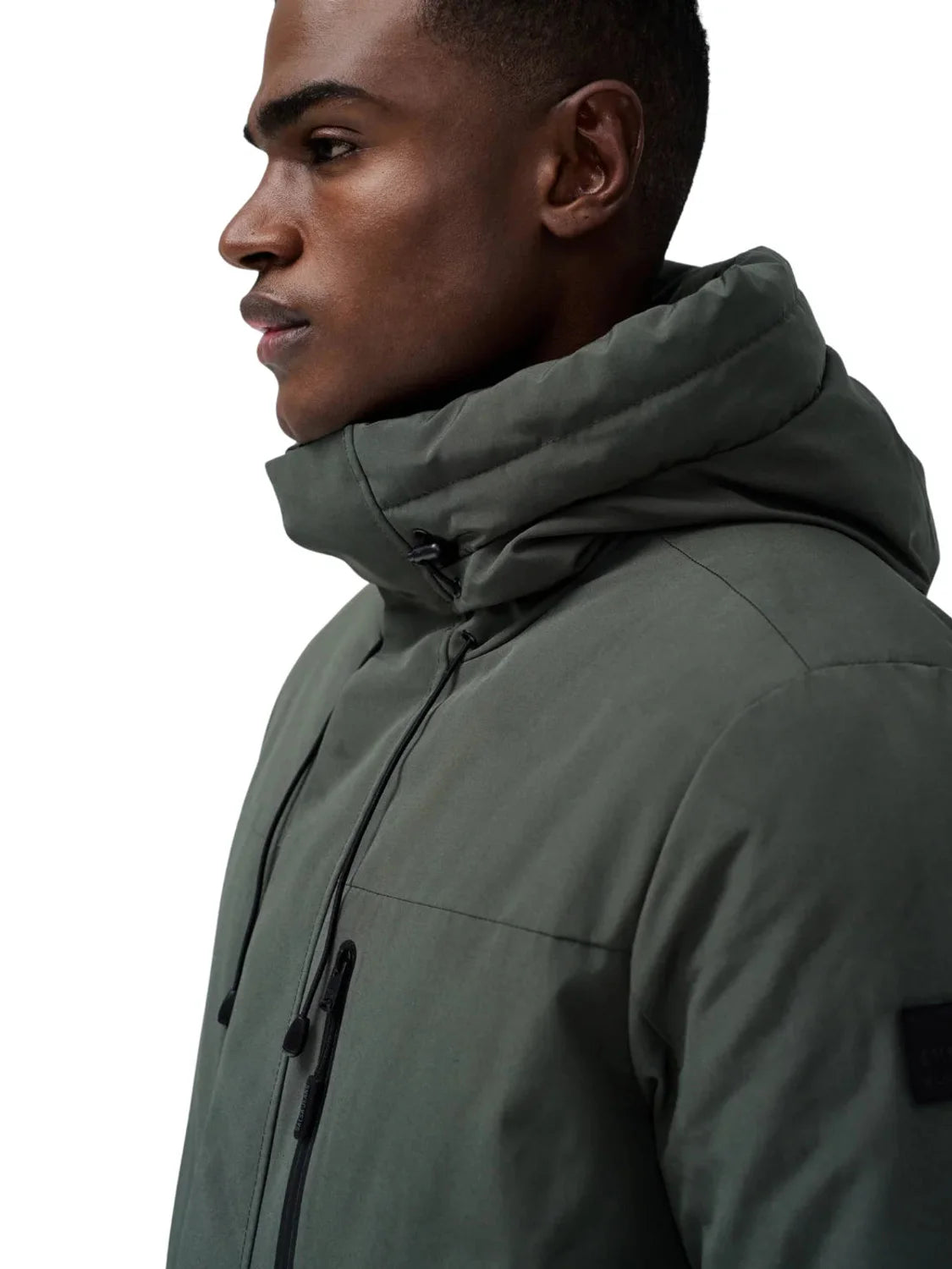 Parka Con Capucha Salsa Jeans Verde | Bicos de Fío