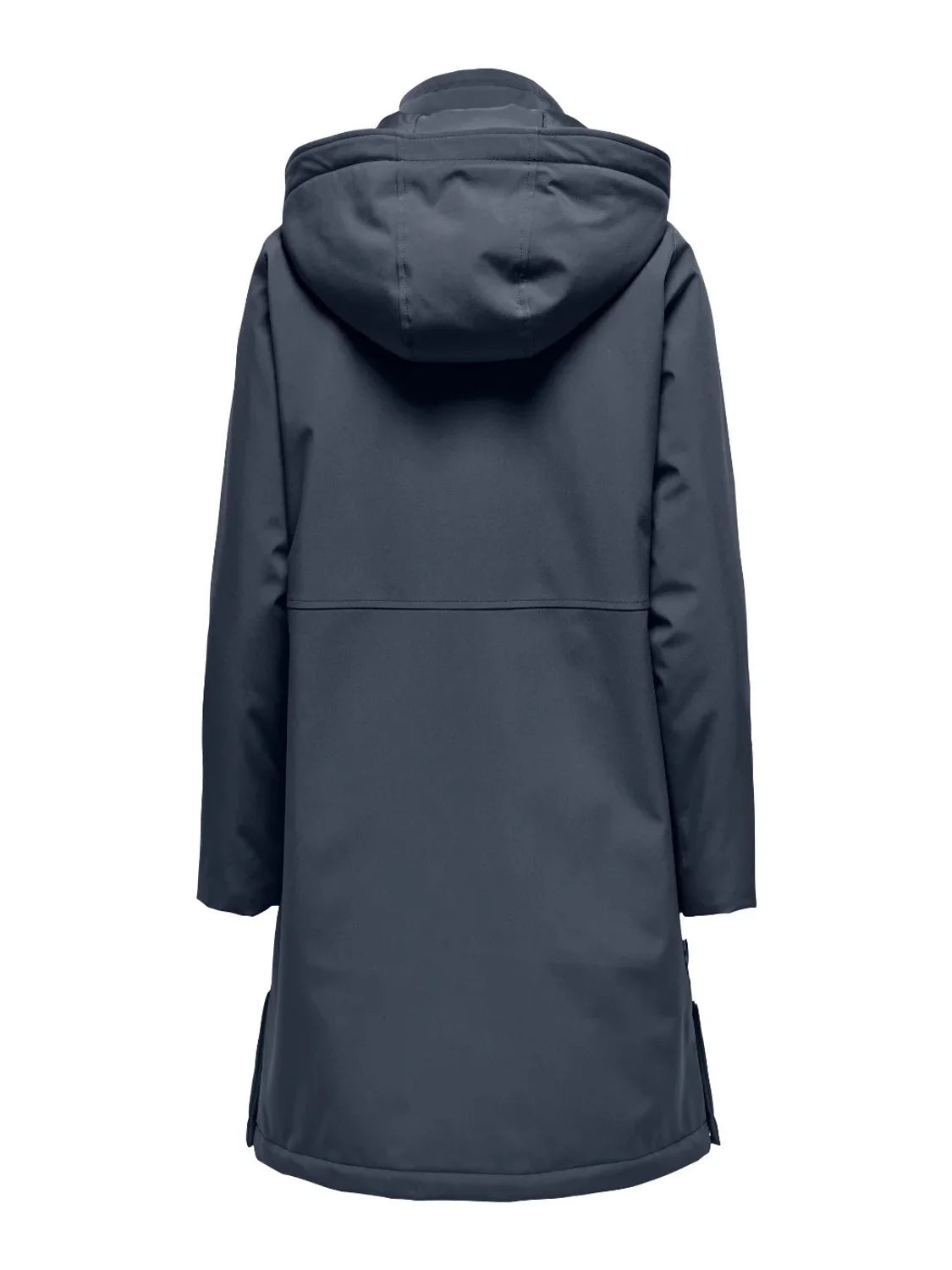 Parka Larga Capucha ONLY Kara Azul | Bicos de Fío