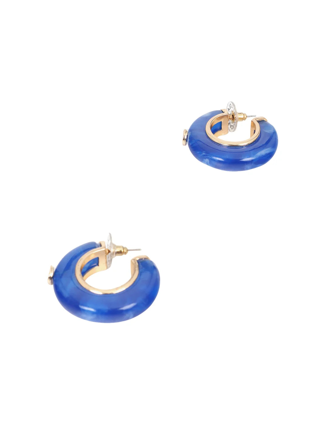 Pendientes Lola Casademunt Aro Chunky Azul | Bicos de Fío