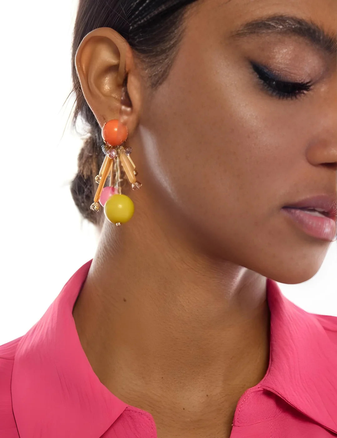 Pendientes Lola Casademunt Acrílicos Multicolor | Bicos de Fío