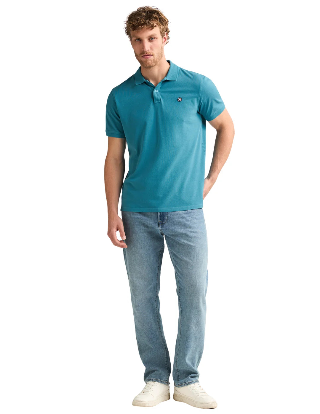 Polo Básico Petrol Industries Dolphin Iron Blue | Bicos de Fío