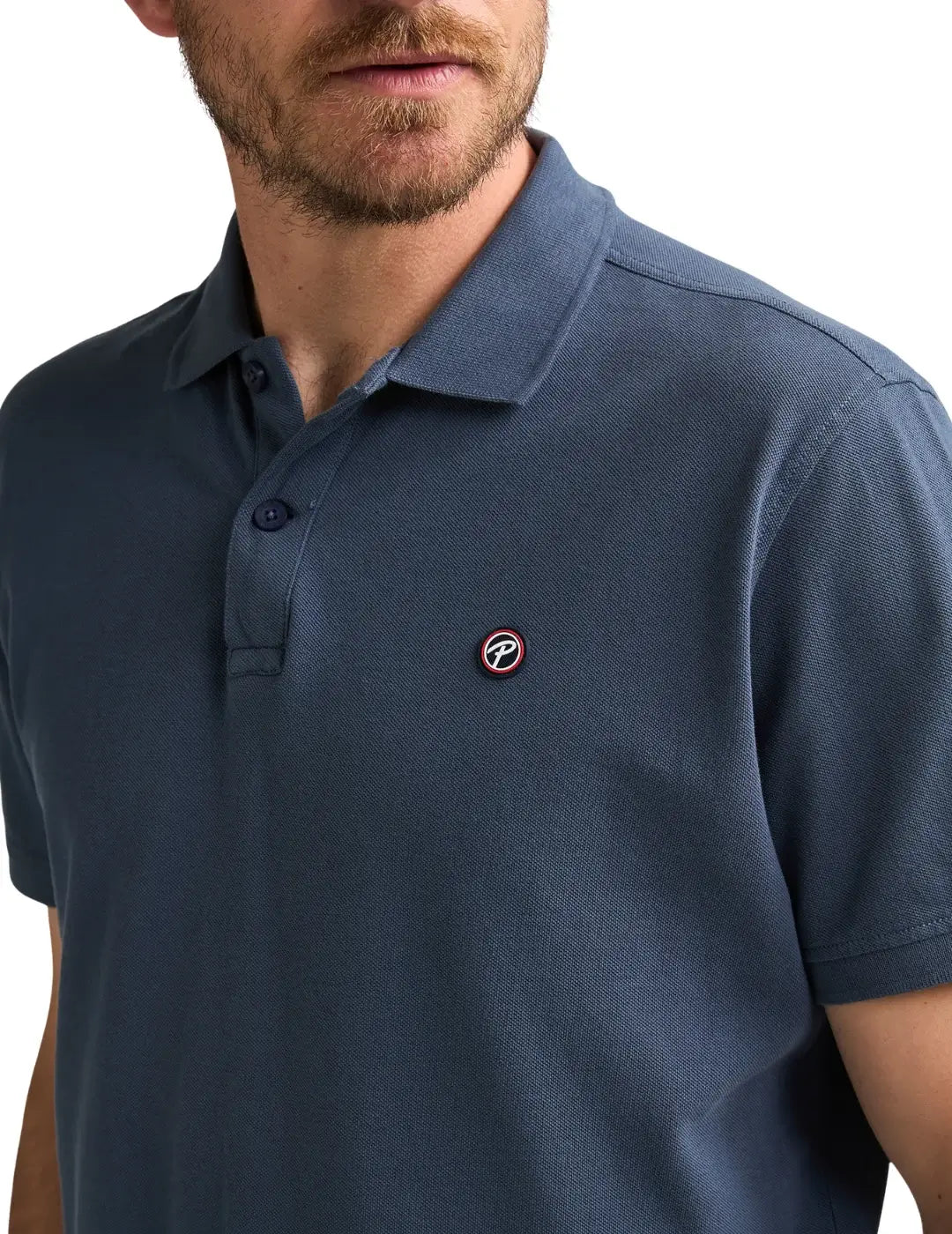 Polo Básico Petrol Industries Dolphin Storm Blue | Bicos de Fío