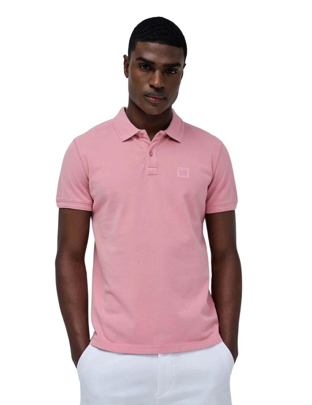 Polo Logo Salsa Jeans Rosa - Bicos de Fío