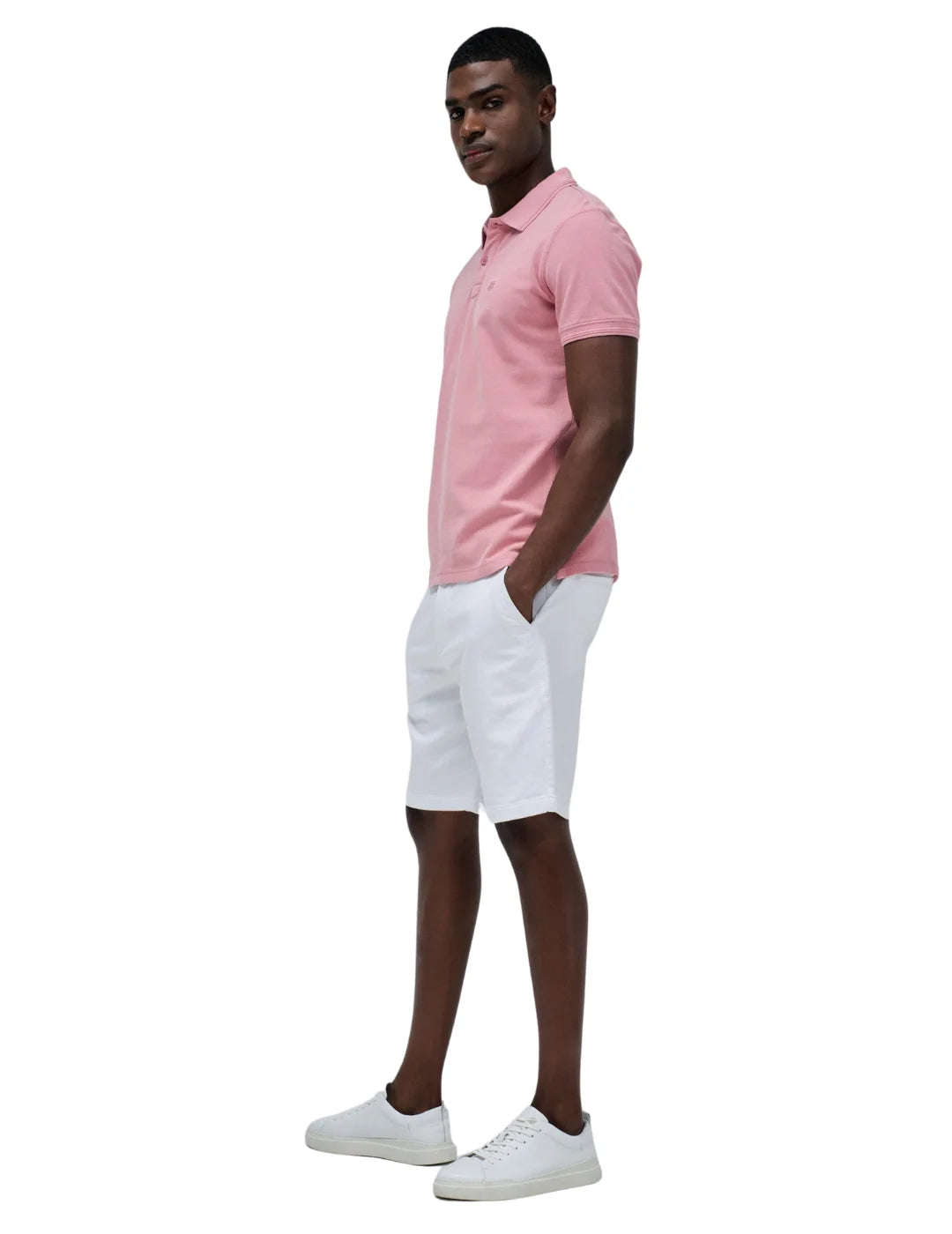 Polo Logo Salsa Jeans Rosa - Bicos de Fío