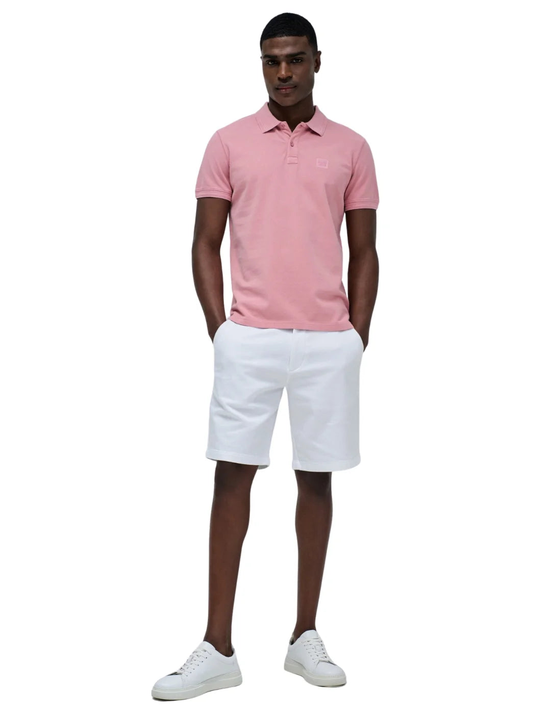 Polo Logo Salsa Jeans Rosa - Bicos de Fío