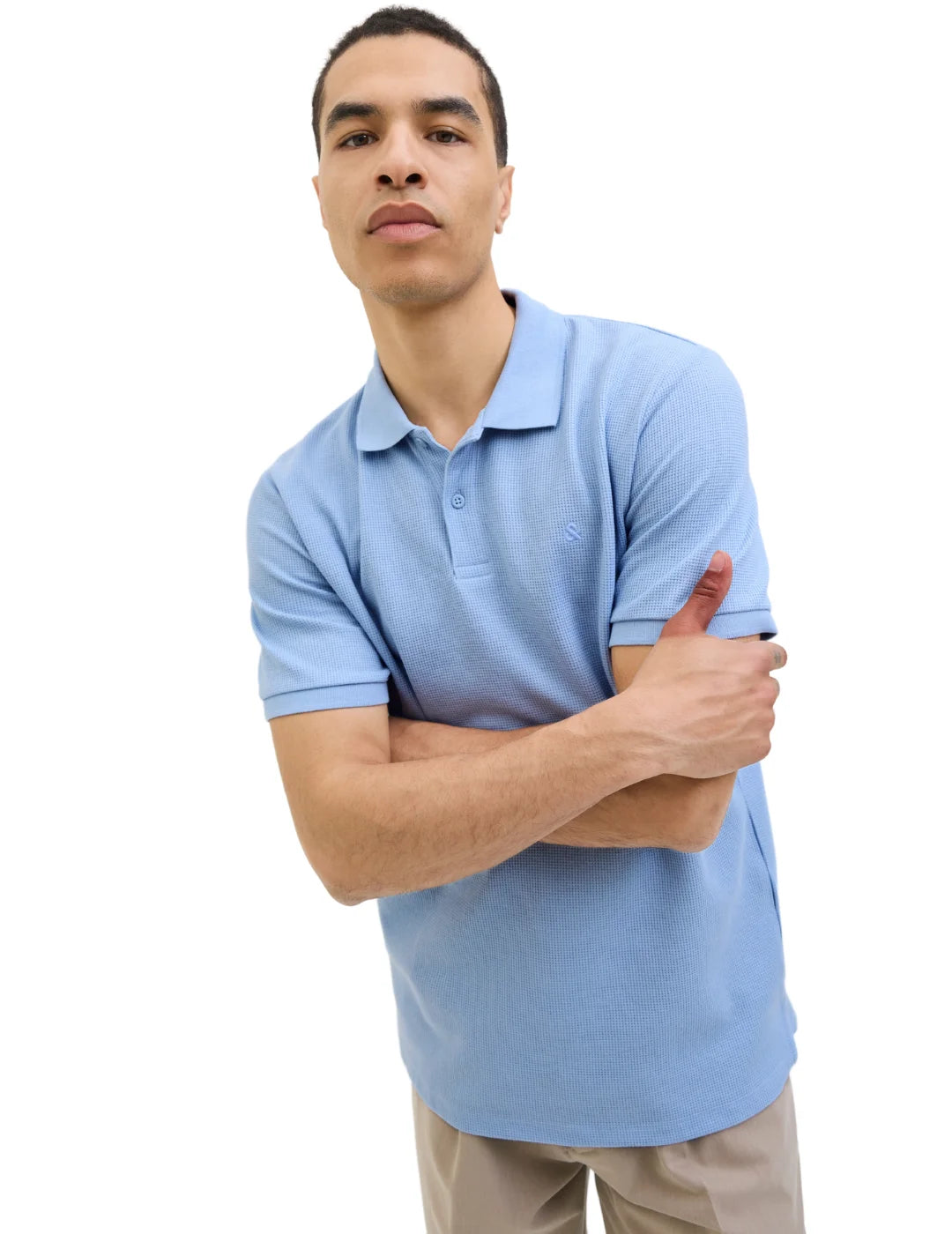 Polo Jack&Jones Austin Chambray Blue | Bicos de Fío