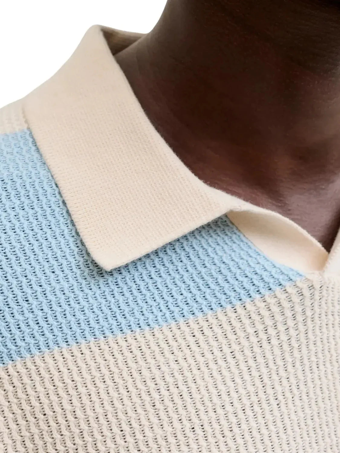 Polo Jack&Jones Liam Knit Rayas Azul | Bicos de Fío