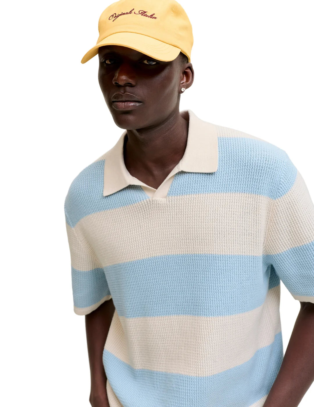 Polo Jack&Jones Liam Knit Rayas Azul | Bicos de Fío