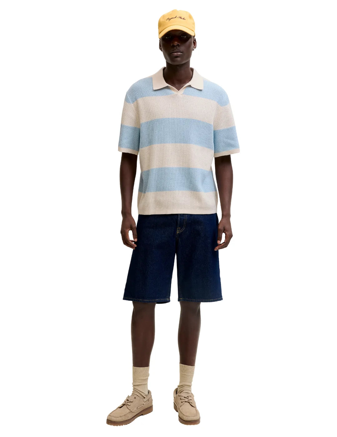 Polo Jack&Jones Liam Knit Rayas Azul | Bicos de Fío