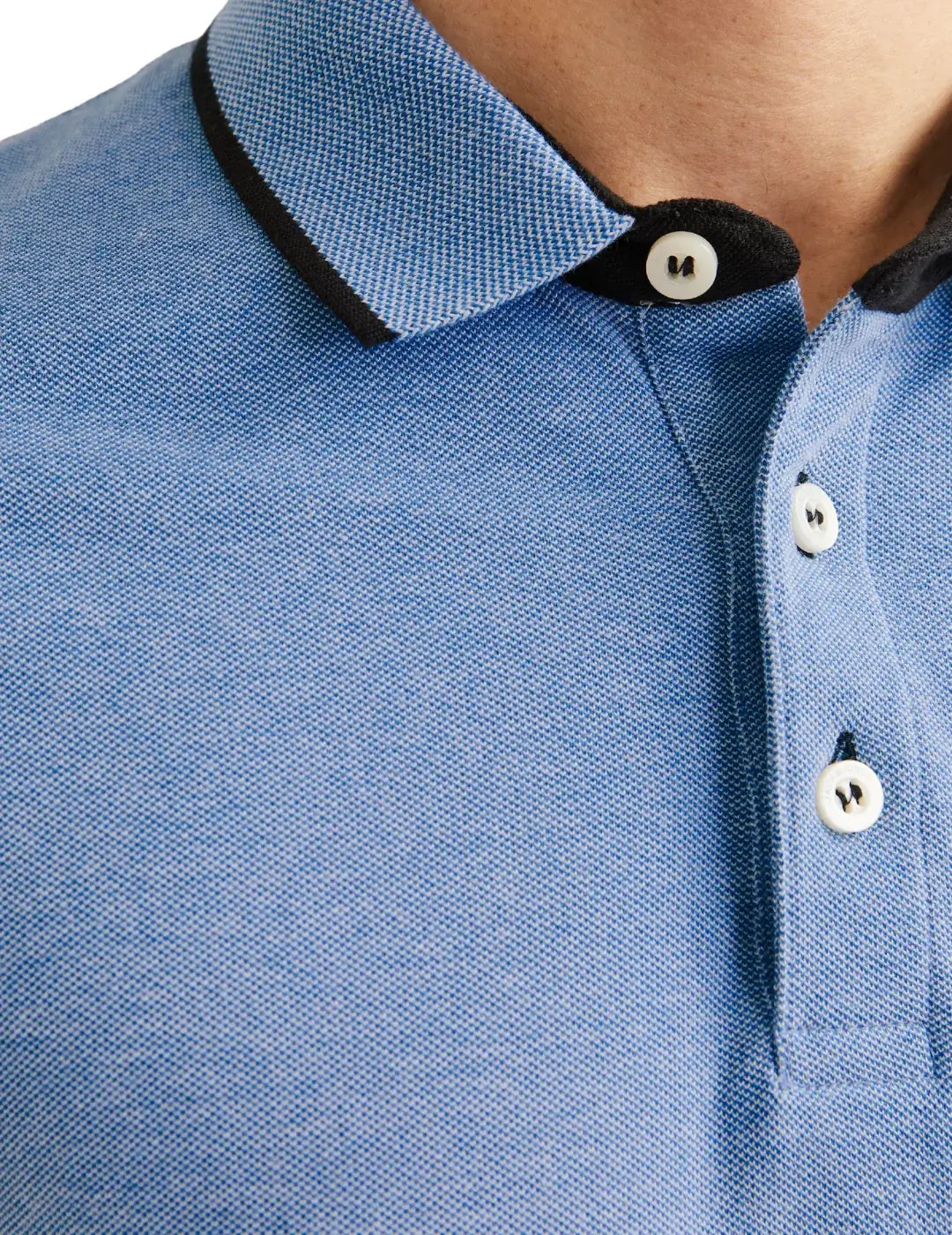 Polo Jack&Jones Paulos Ribete Bright Cobalt | Bicos de Fío