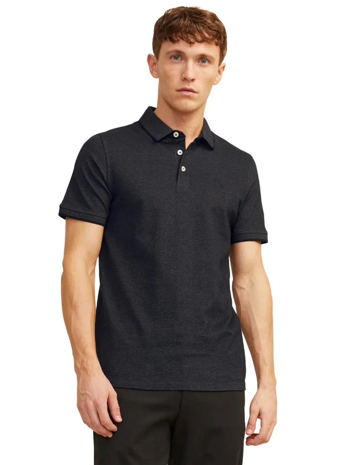 Polo Jack&Jones Paulos Gris Oscuro | Bicos de Fío
