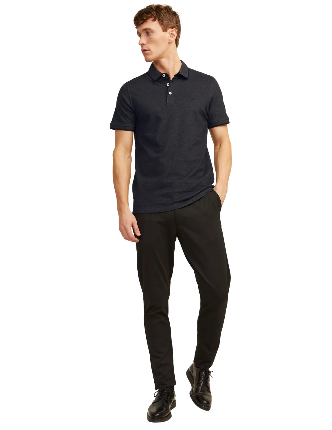 Polo Jack&Jones Paulos Gris Oscuro | Bicos de Fío