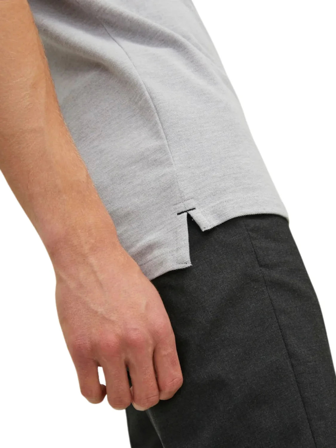 Polo Jack&Jones Paulos Ribete Gris | Bicos de Fío