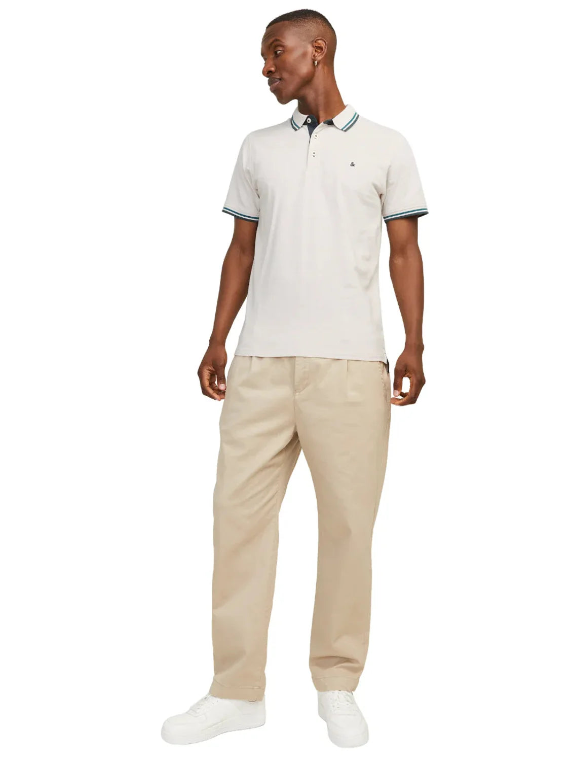 Polo Jack&Jones Paulos Ribete Moonbeam | Bicos de Fío