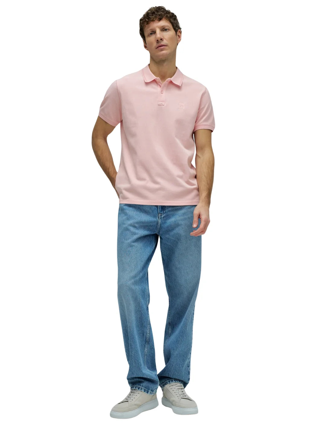 Polo Logo Salsa Jeans Rosa - Bicos de Fío