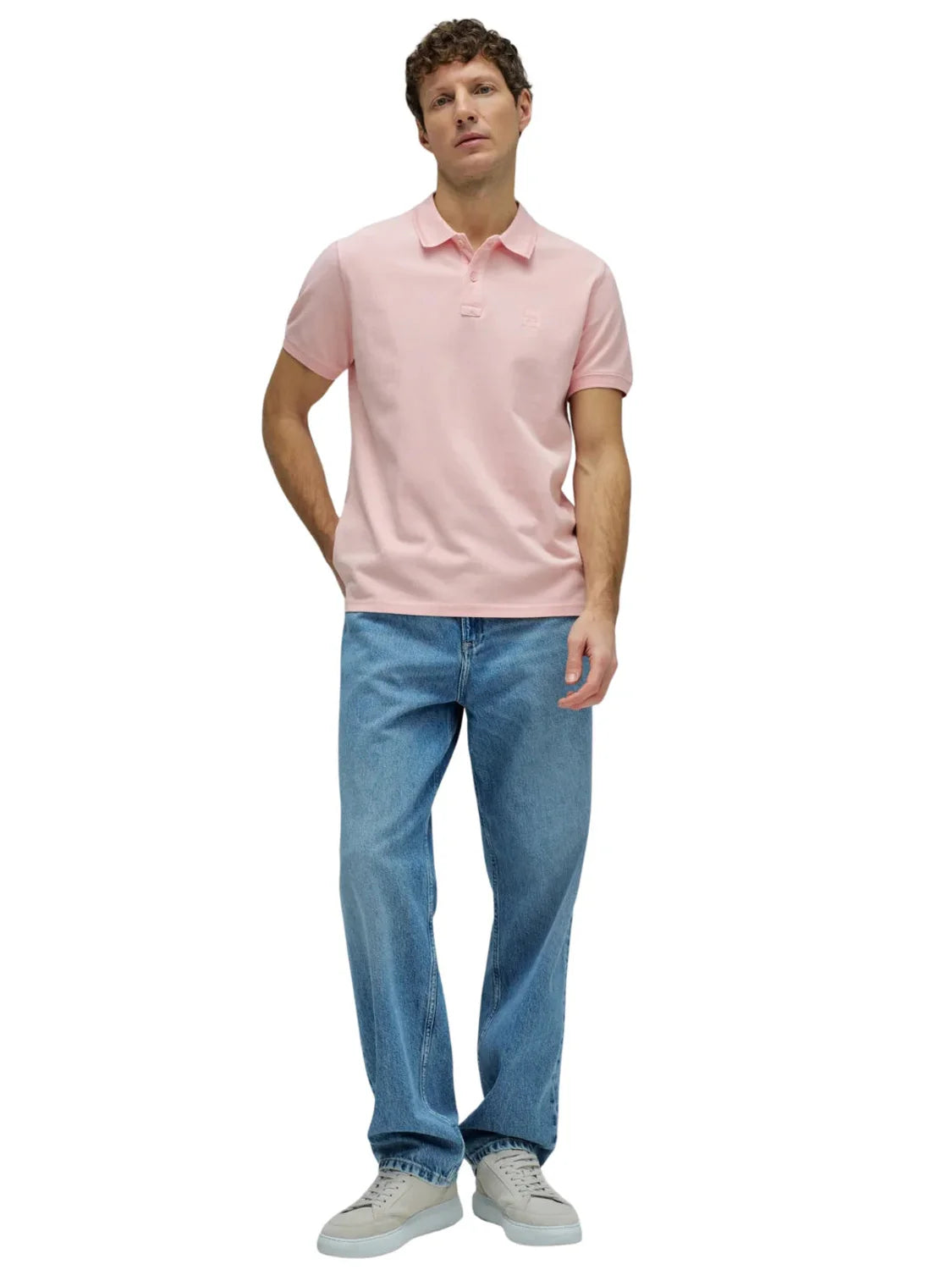 Polo Logo Salsa Jeans Rosa - Bicos de Fío