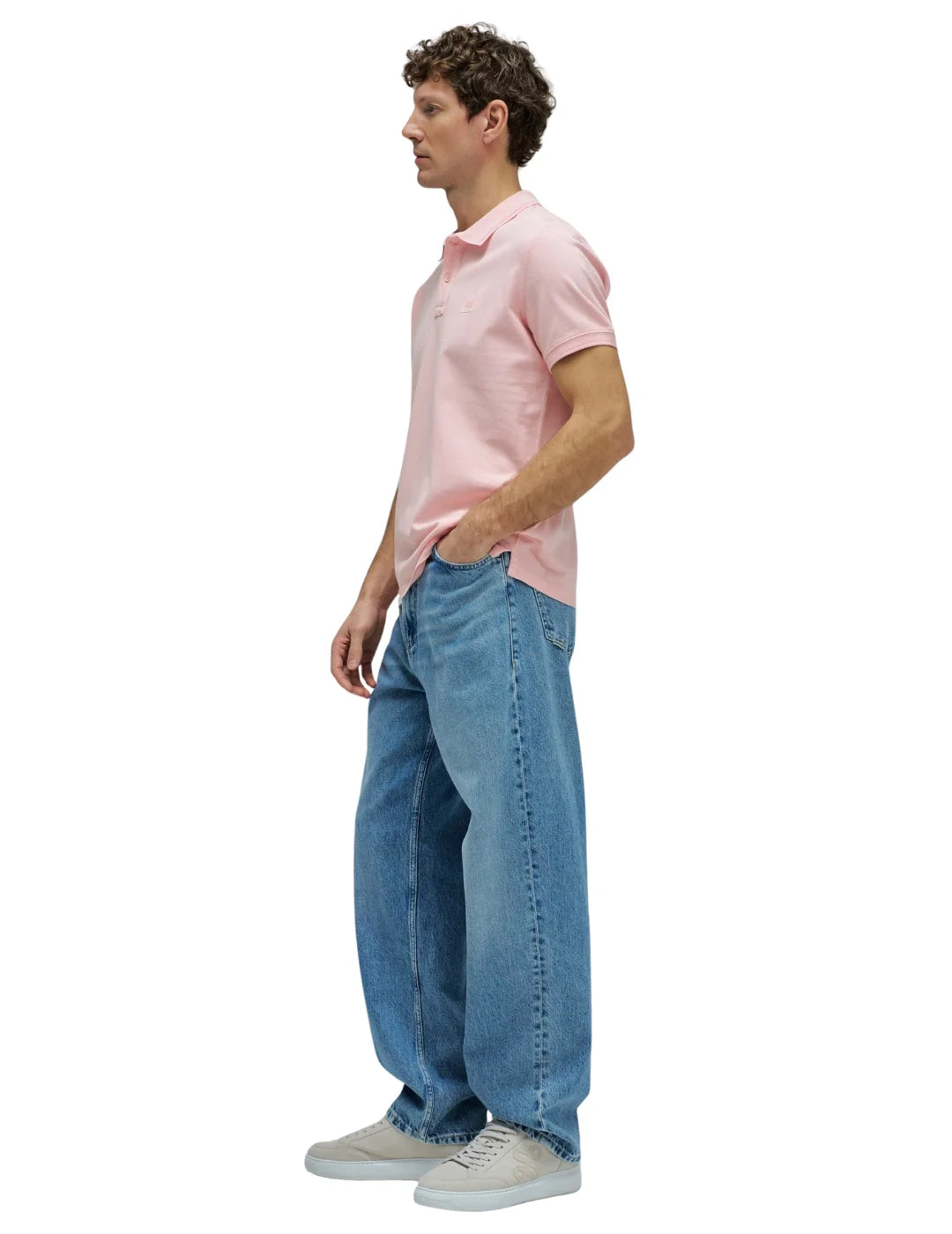 Polo Logo Salsa Jeans Rosa - Bicos de Fío
