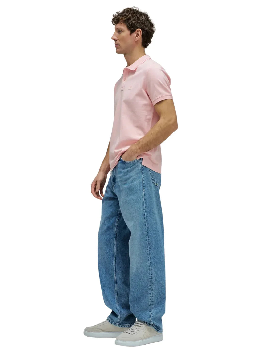 Polo Logo Salsa Jeans Rosa - Bicos de Fío