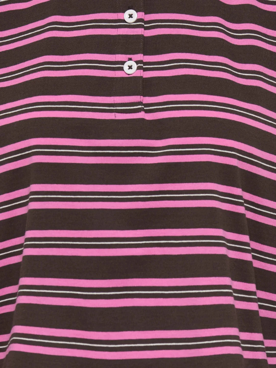 Polo ONLY Kari Marrón-Rosa | Bicos de Fío