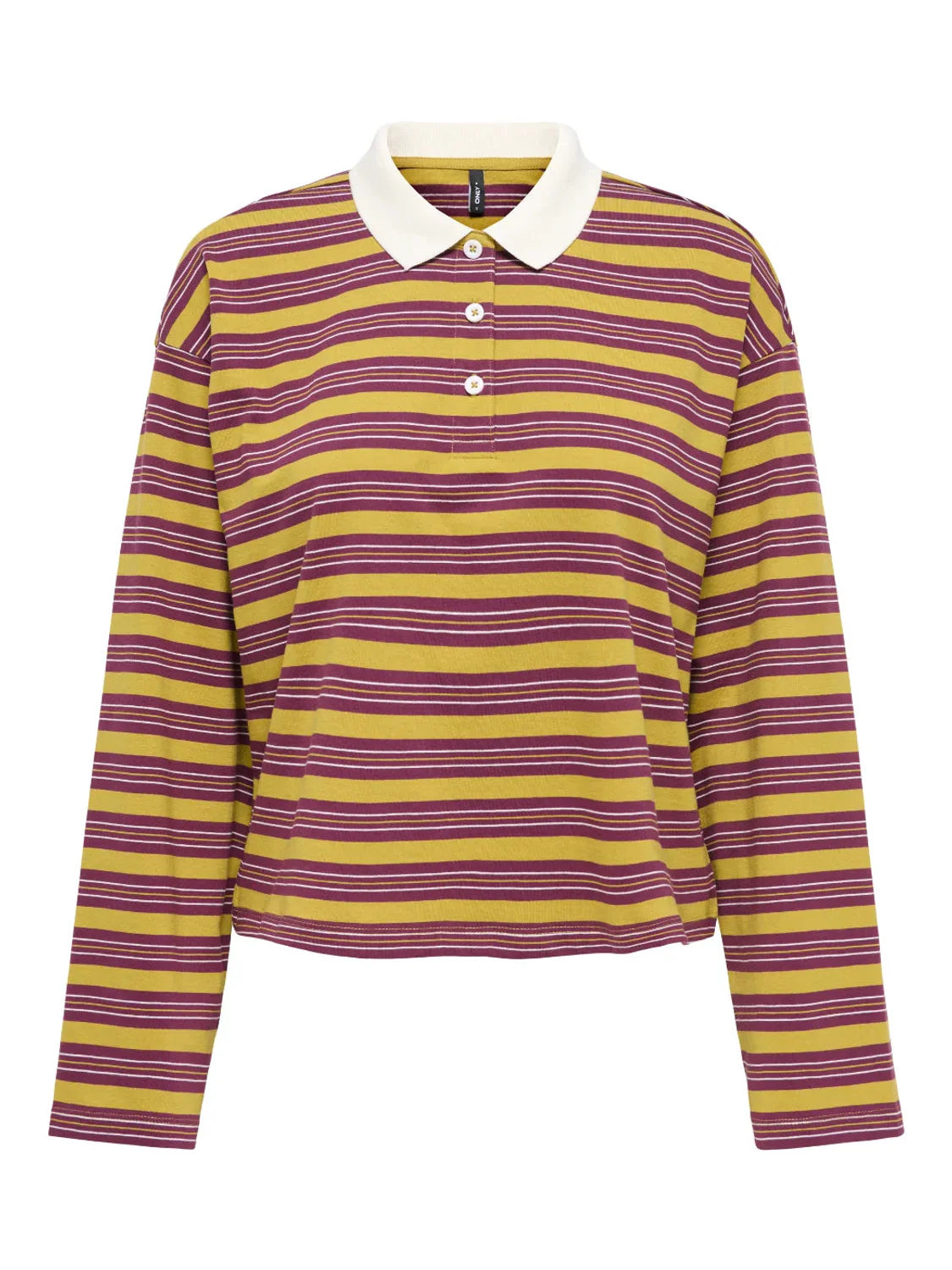 Polo ONLY Kari Mostaza-Morado | Bicos de Fío