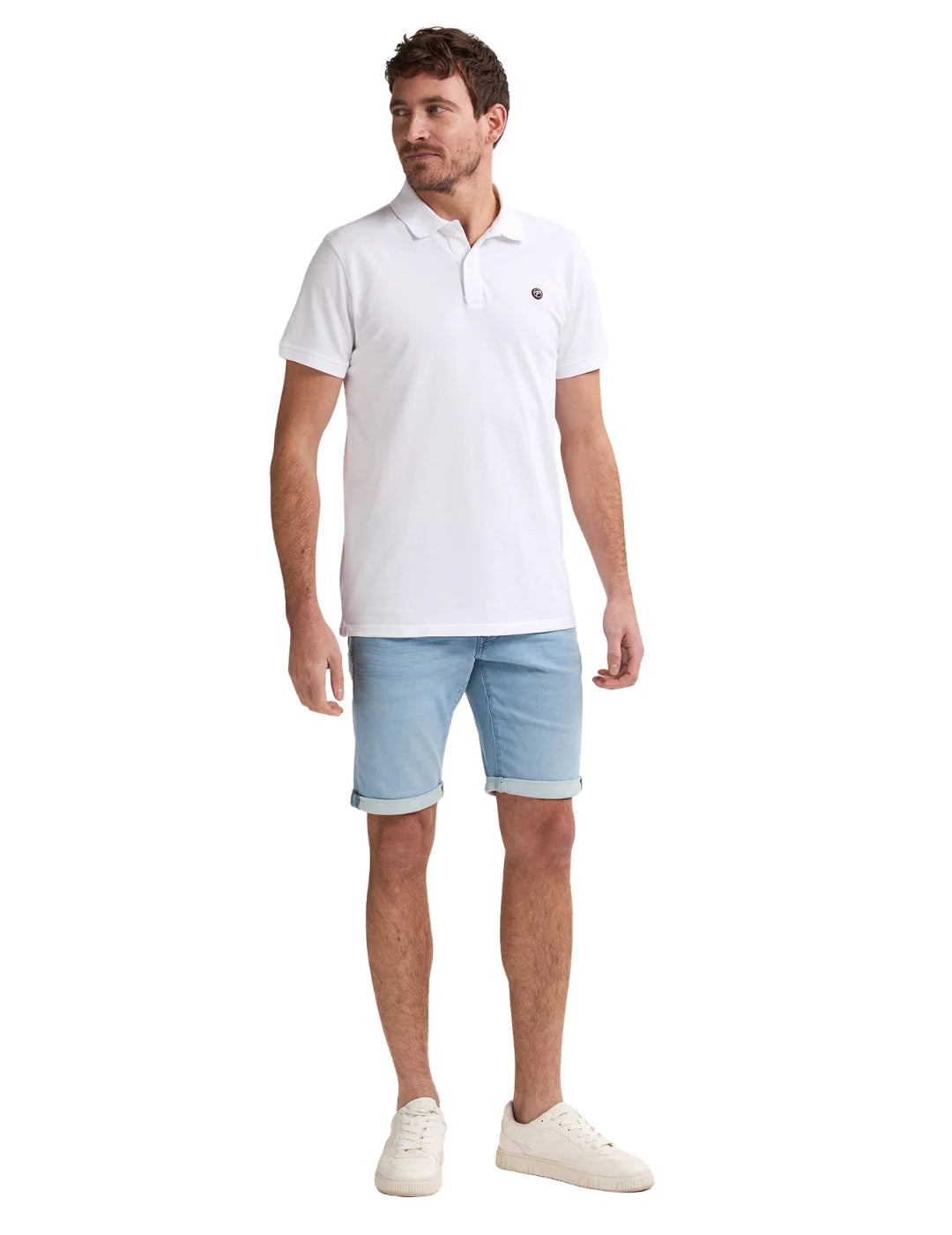 Polo Básico Petrol Industries Dolphin Bright White | Bicos de Fío