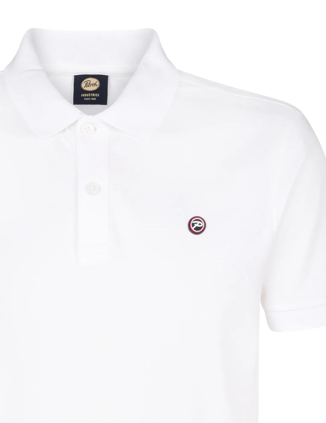 Polo Básico Petrol Industries Dolphin Bright White | Bicos de Fío
