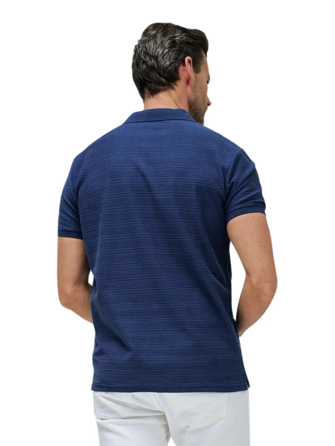 Polo Textura Salsa Jeans Azul Marino | Bicos de Fío
