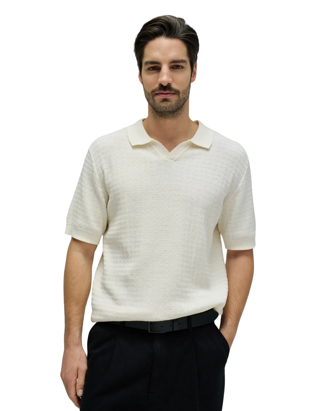 Polo Tricot Salsa Jeans Crudo | Bicos de Fío